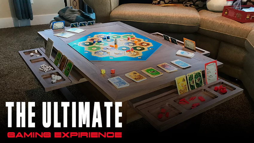 Game coffee table with stools best sale