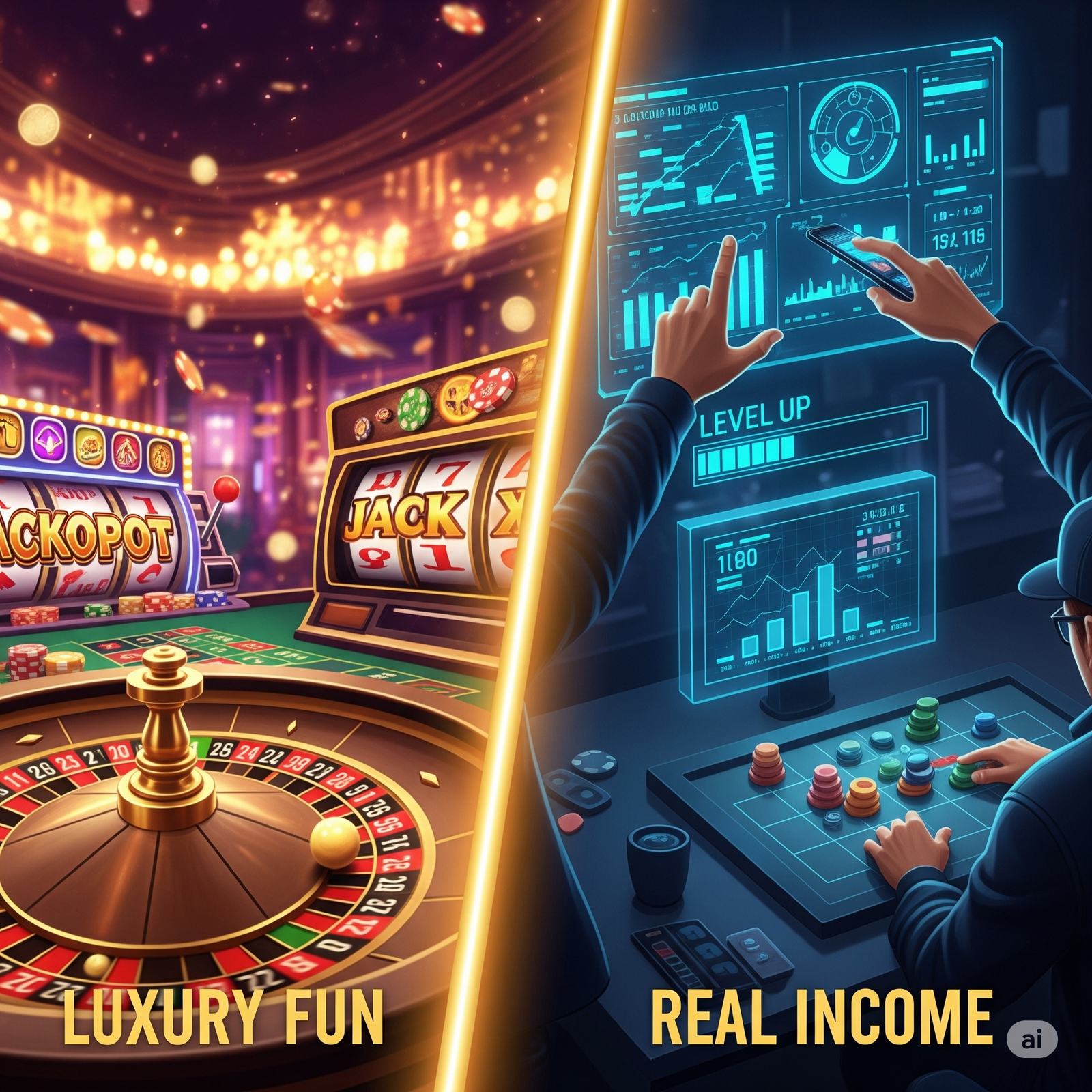 Luxury fun or real income: is gambling a glamorous thrill or a serious side hustle?