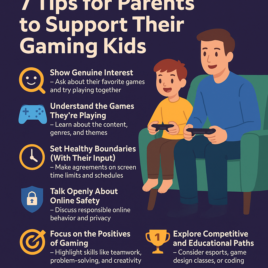 Leveling Up Together: 7 Tips for Parents to Support Their Gaming Kids